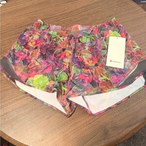 lululemon athletica Women's Vibrant Floral Athletic Shorts